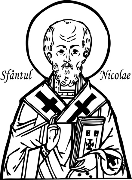 439x600 saint nicholas free vector in open office drawing - Saint Drawing