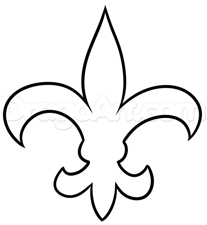872x948 how to draw new orleans saints, step - Saint Drawing