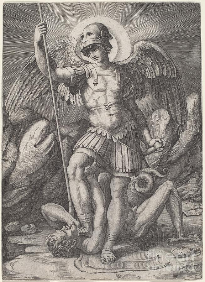 654x900 saint michael drawing - Saint Michael Drawing