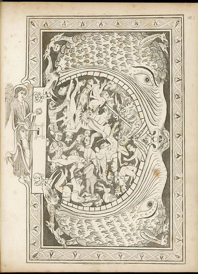 651x900 saint michael turns the key drawing - Saint Michael Drawing