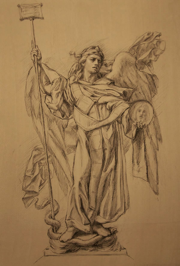 600x885 Cody Swanson - Saint Michael Drawing