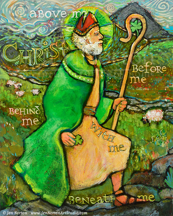600x749 saint patrick - Saint Patrick Drawing