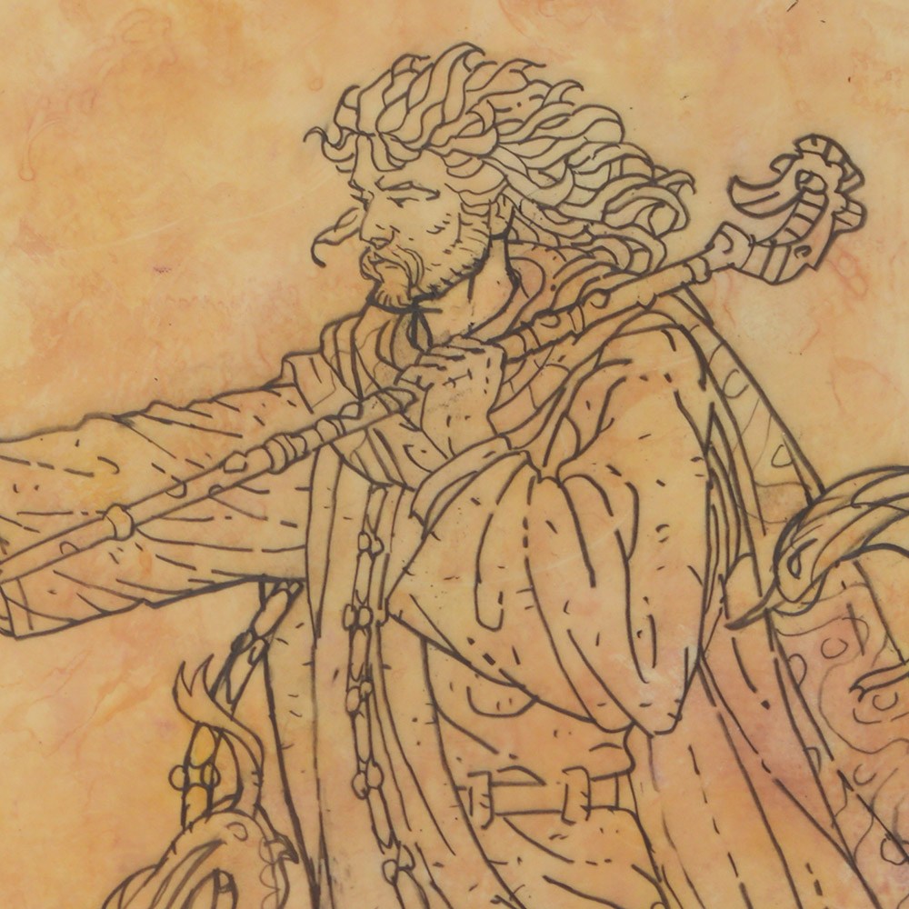 1000x1000 saint patrick original drawing jim fitzpatrick - Saint Patrick Drawing