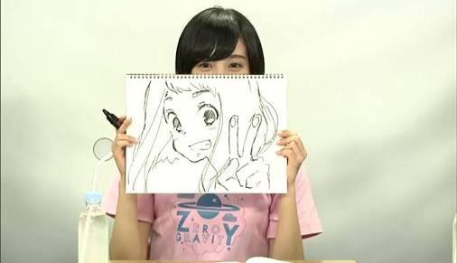 506x291 uraraka's seiyuu, ayane sakura with her drawing of ochako - Sakura Drawing