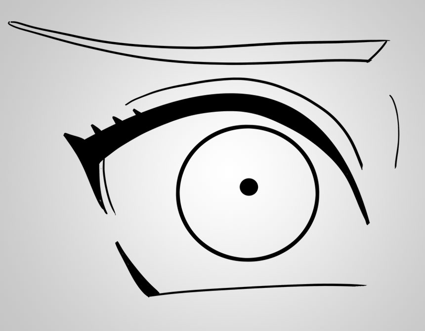 860x669 Drawing Anime Eyes - Sakura Drawing