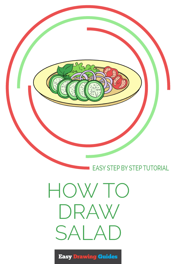 600x900 How To Draw Salad - Salad Drawing