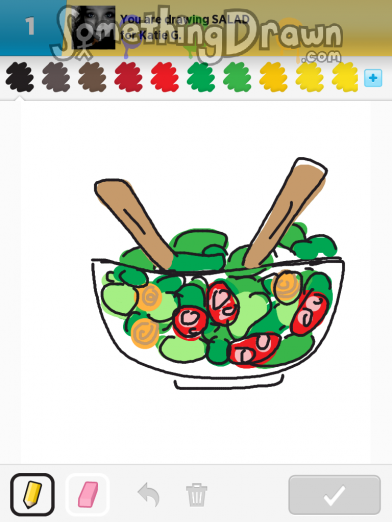 392x522  - Salad Drawing