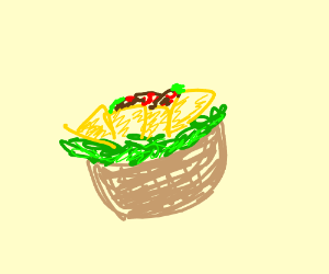 300x250 Taco Salad Drawing - Salad Drawing