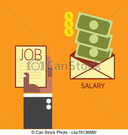 448x470 Salary Vector Clipart Images Salary Clip Art Vector - Salary Drawing