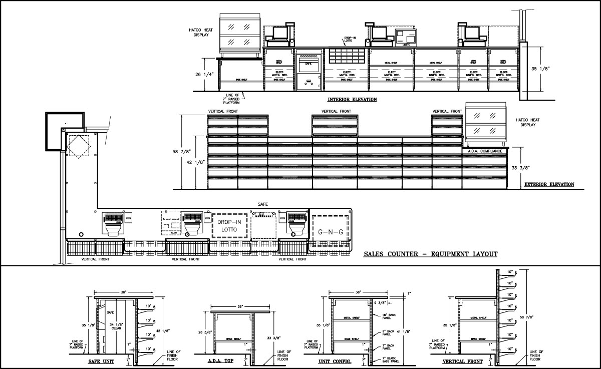 1200x737 sales counter drawings - Sales Drawing