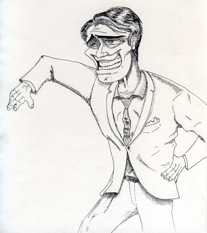 715x804 Drawing The Salesman The B Roll - Salesman Drawing