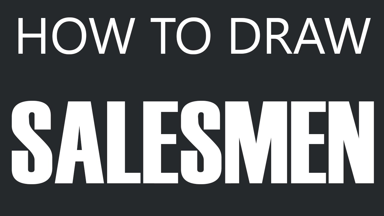 1280x720 How To Draw A Salesman - Salesman Drawing