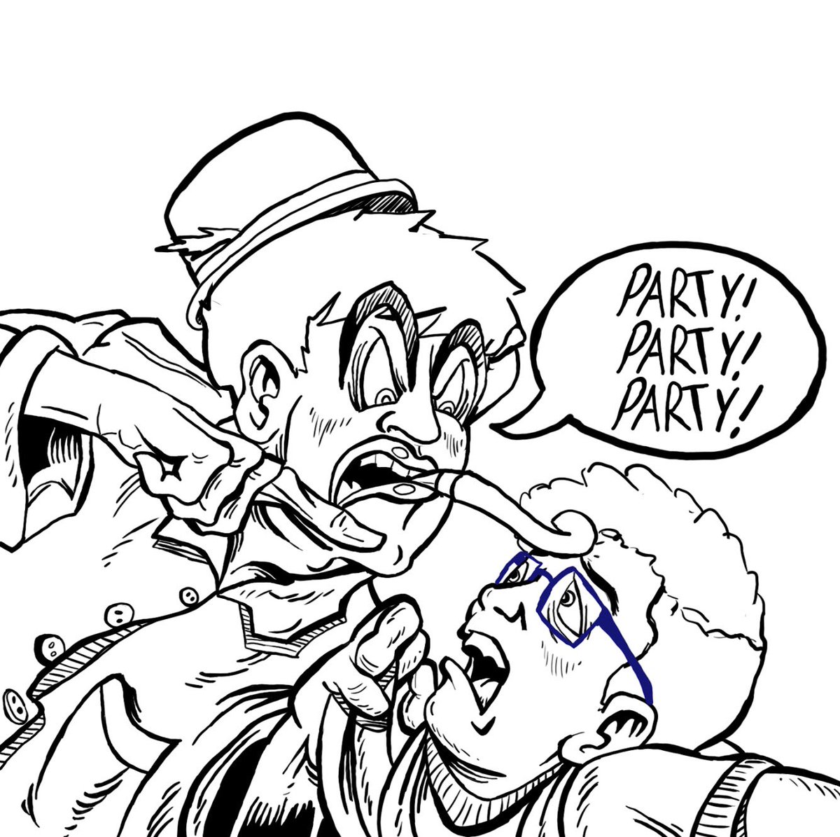 1200x1195 Logan Gonsalves On Twitter Party Salesman Drawing I Did - Salesman Drawing