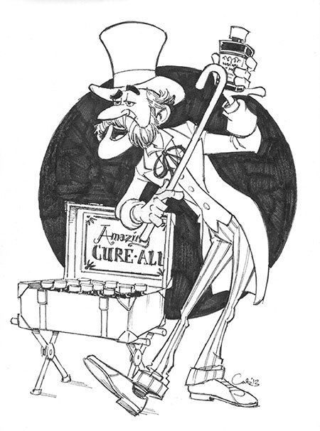 450x606 sketchbook update snake oil salesman - Salesman Drawing