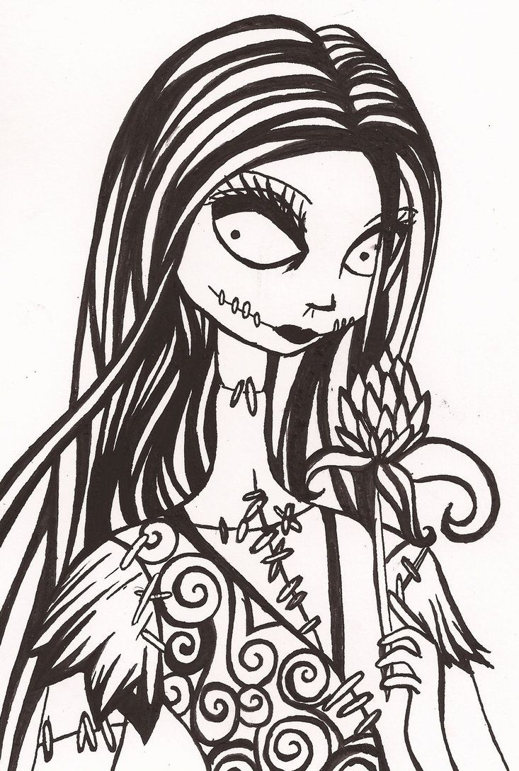 733x1089 Sally - Sally Nightmare Before Christmas Drawing