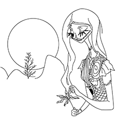 230x230 Top 'nightmare Before Christmas' Coloring Pages For Your Little - Sally Nightmare Before Christmas Drawing