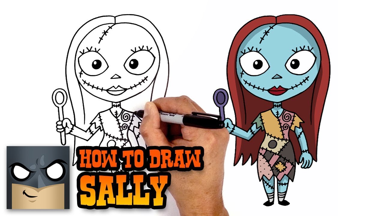 1280x720 How To Draw Sally The Nightmare Before Christmas - Sally Nightmare Before Christmas Drawing