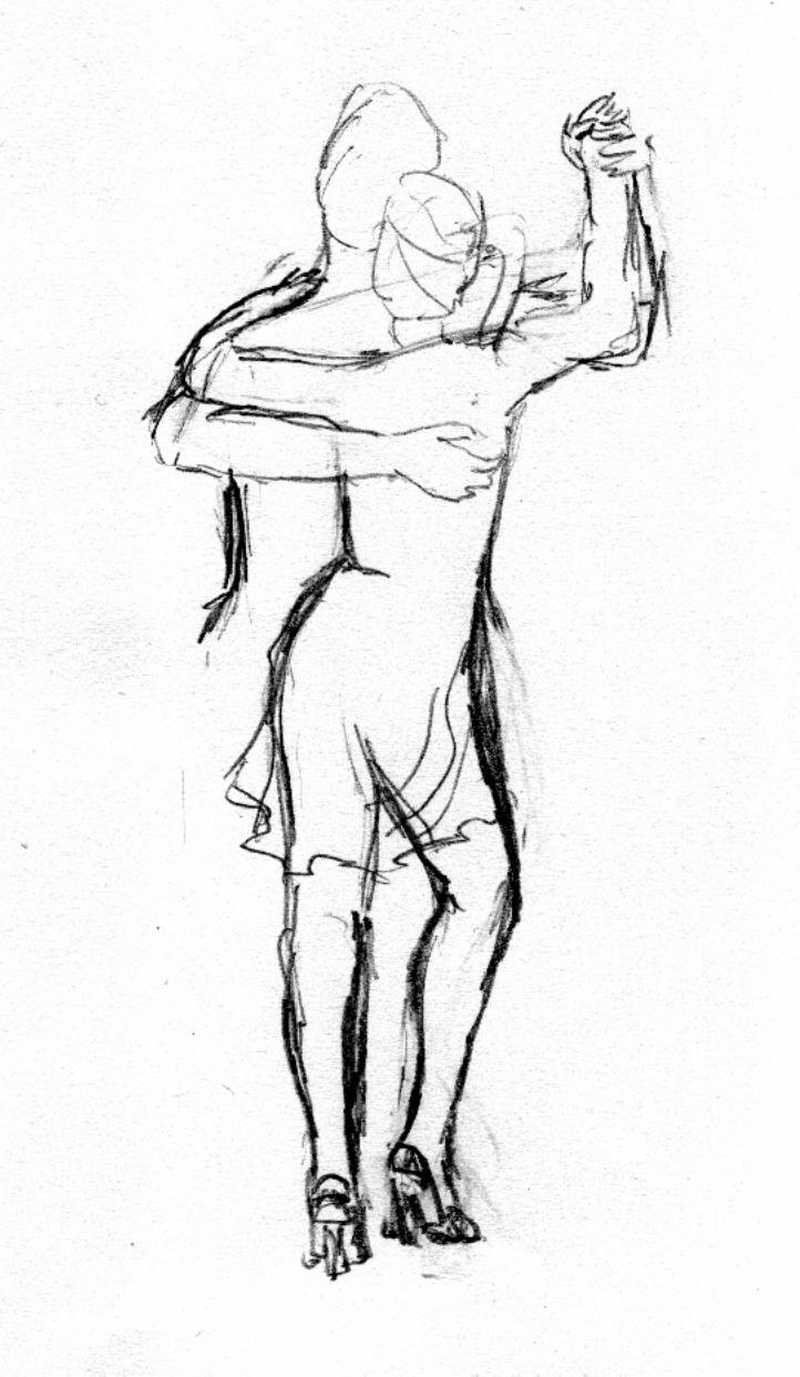 722x1243 salsa drawing, pencil, sketch, colorful, realistic art images - Salsa Drawing