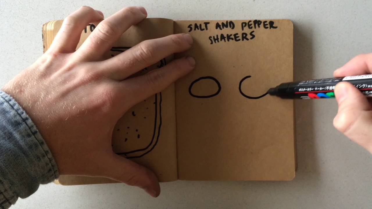 1280x720 how to draw salt and pepper shakers - Salt And Pepper Drawing