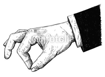 400x294 Vector Artistic Pen And Ink Drawing Illustration Of Businessman - Salt And Pepper Drawing