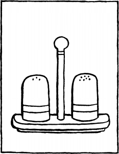233x300 salt and pepper pots - Salt And Pepper Drawing