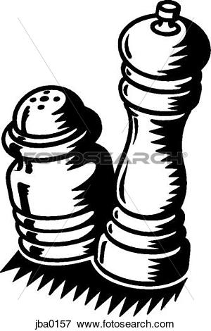 300x470 salt shaker drawings cliparts - Salt And Pepper Shakers Drawing