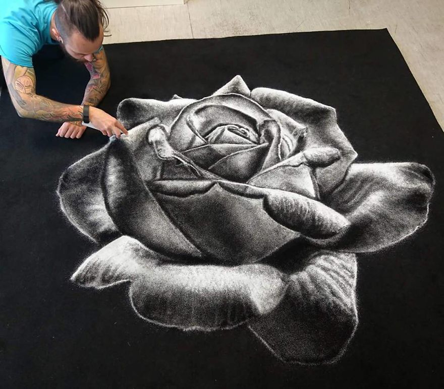 880x772 my salt drawings reveal their true colors when inverted bored panda - Salt Drawing