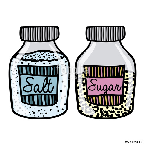 500x500 salt and sugar drawing stock image and royalty free vector - Salt Drawing