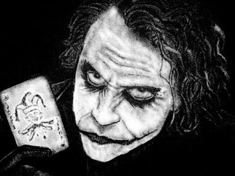 480x360 drawing joker with salt - Salt Drawing