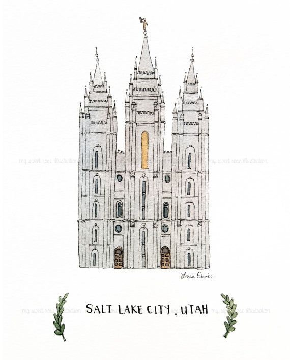 Salt Lake City Temple Drawing at Explore