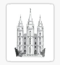 210x230 salt lake city drawing stickers redbubble - Salt Lake City Temple Drawing