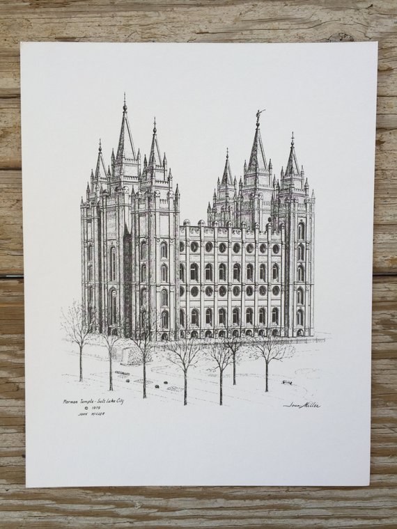 Salt Lake City Temple Drawing at Explore