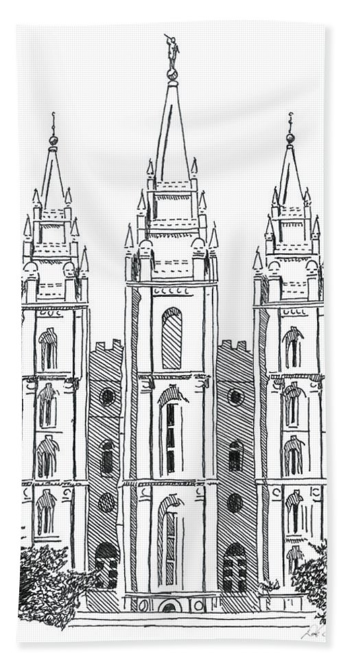 Salt Lake Temple Drawing at Explore collection of