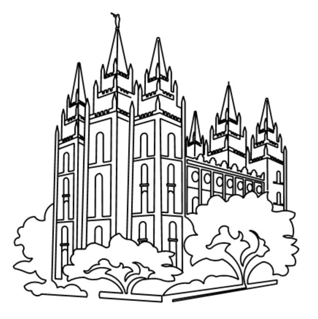 Salt Lake Temple Drawing at Explore collection of