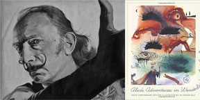 288x144 salvador dali illustrated alice in wonderland aleteia - Salvador Dali Drawing On Checks