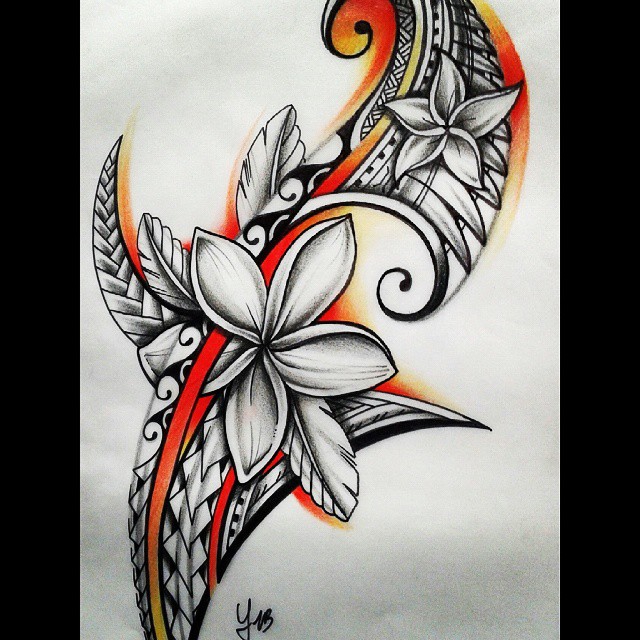 Samoan Flower Drawing at Explore collection of