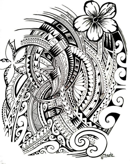 Samoan Flower Drawing at Explore collection of