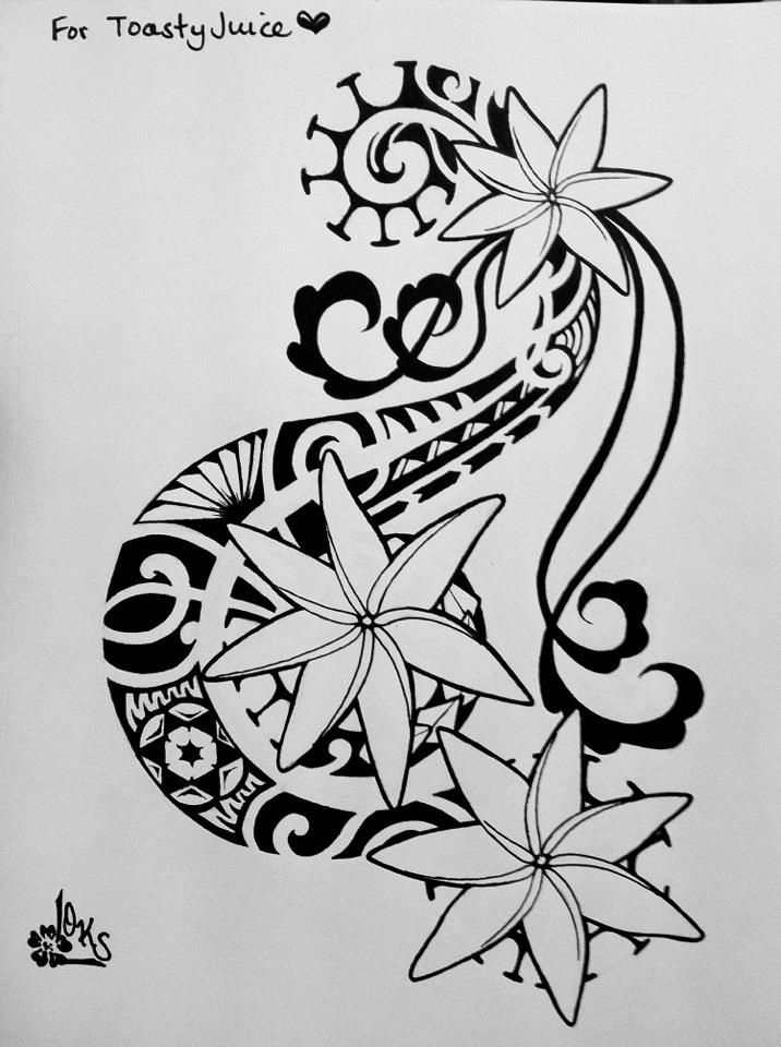 Samoan Flower Drawing at PaintingValley.com | Explore collection of ...