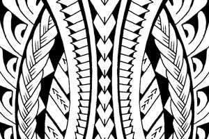 300x200 black ink polynesian maori tattoo design tattoo ideas - Samoan Tribal Drawings