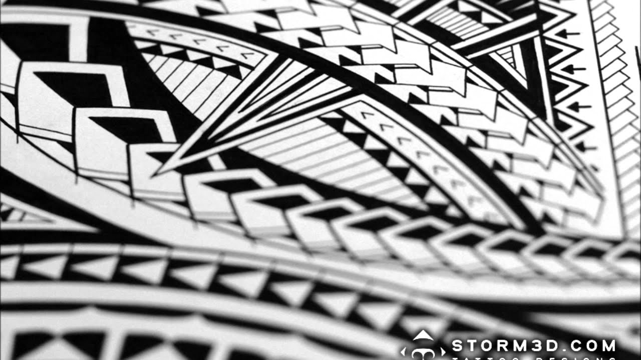 1280x720 how to draw a samoan tribal half sleeve tattoo design - Samoan Tribal Drawings