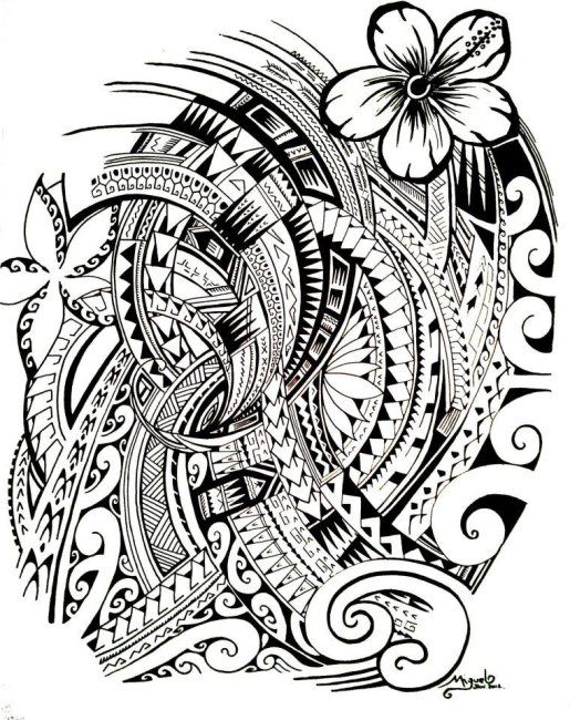 515x650 coolest polynesian tattoo designs tattoo polynesian tribal - Samoan Tribal Drawings