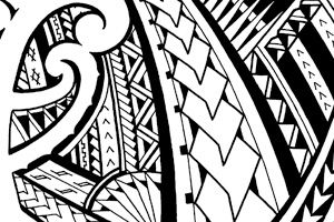 300x200 samoan tribal tattoos samoan inspired tattoo, shoulder sleeve - Samoan Tribal Drawings
