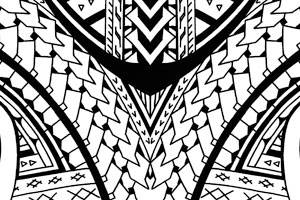 300x200 samoan shoulder sleeve tattoo - Samoan Tribal Drawings