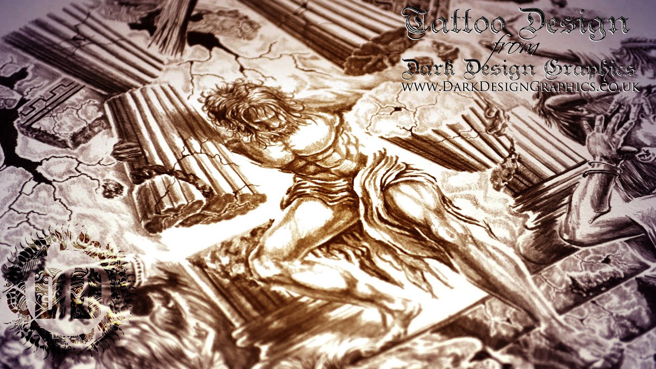 1280x720 custom tattoo design speed drawing - Samson Drawing
