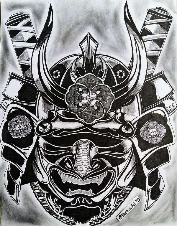 Samurai Helmet Drawing at Explore collection of