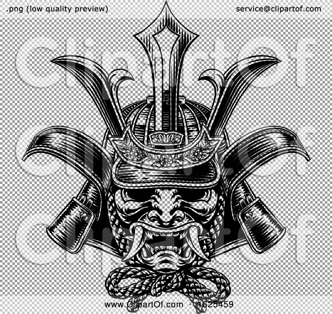 Samurai Helmet Drawing at PaintingValley.com | Explore collection of