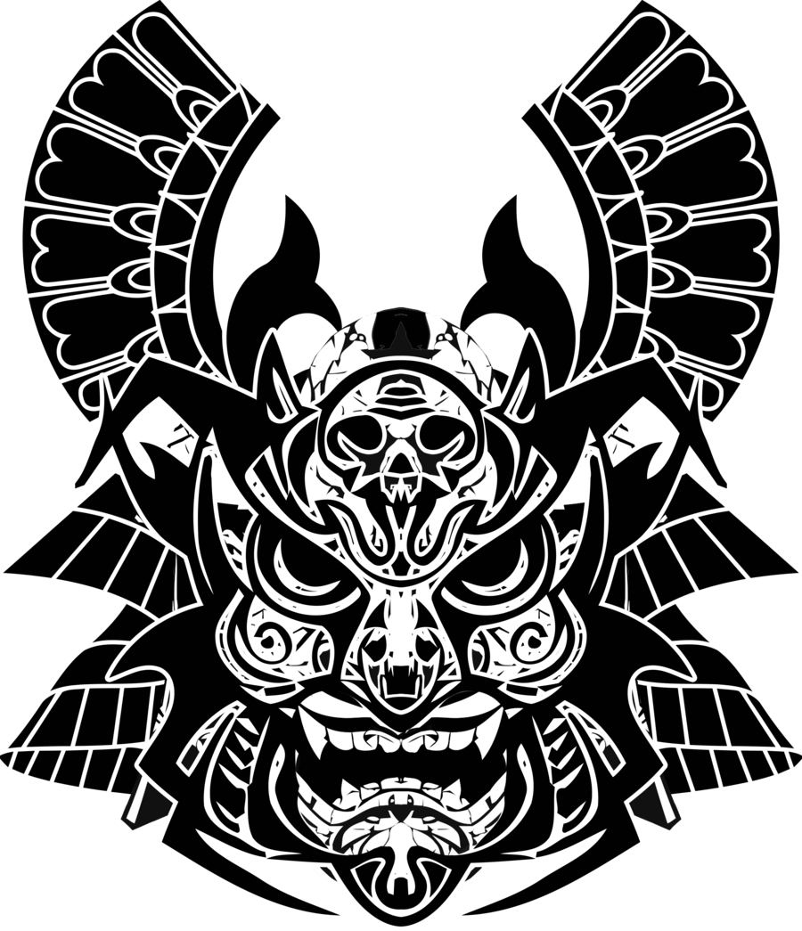 900x1045 Drawing Samurai Mask Transparent Png Clipart Free Download - Samurai Helmet Drawing