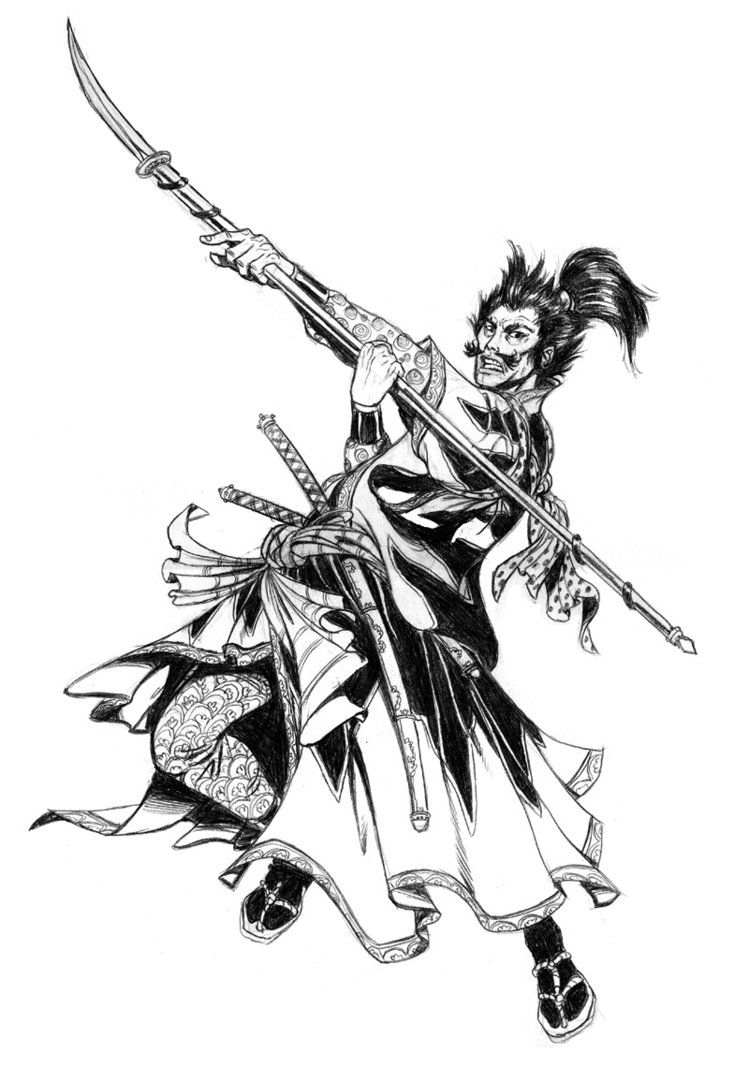 749x1067 Drawings Of Samurai Warriors Warrior Ii - Samurai Warrior Drawing