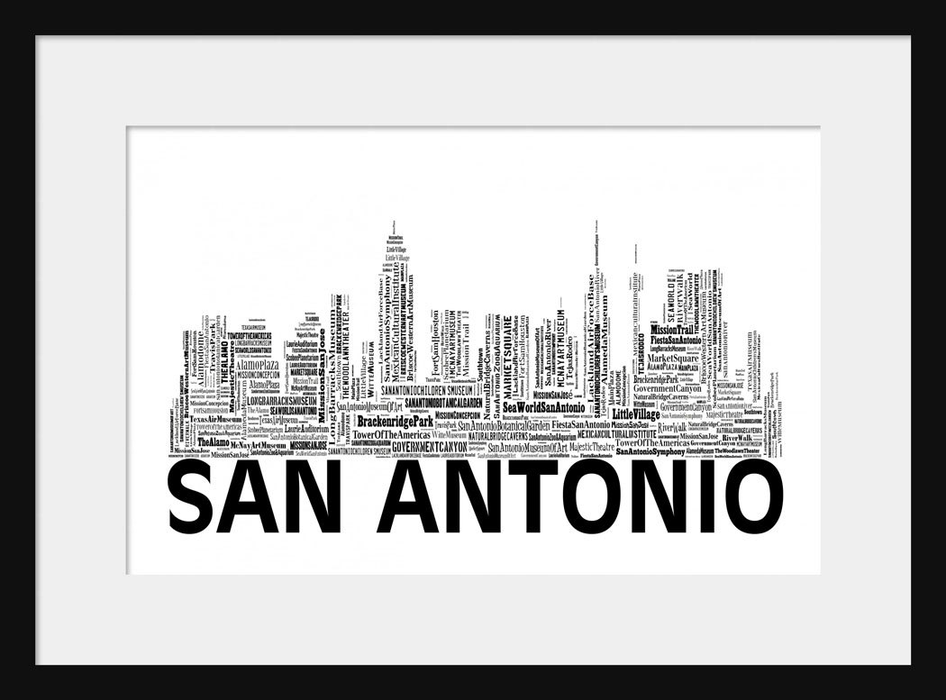 San Antonio Skyline Drawing at Explore collection