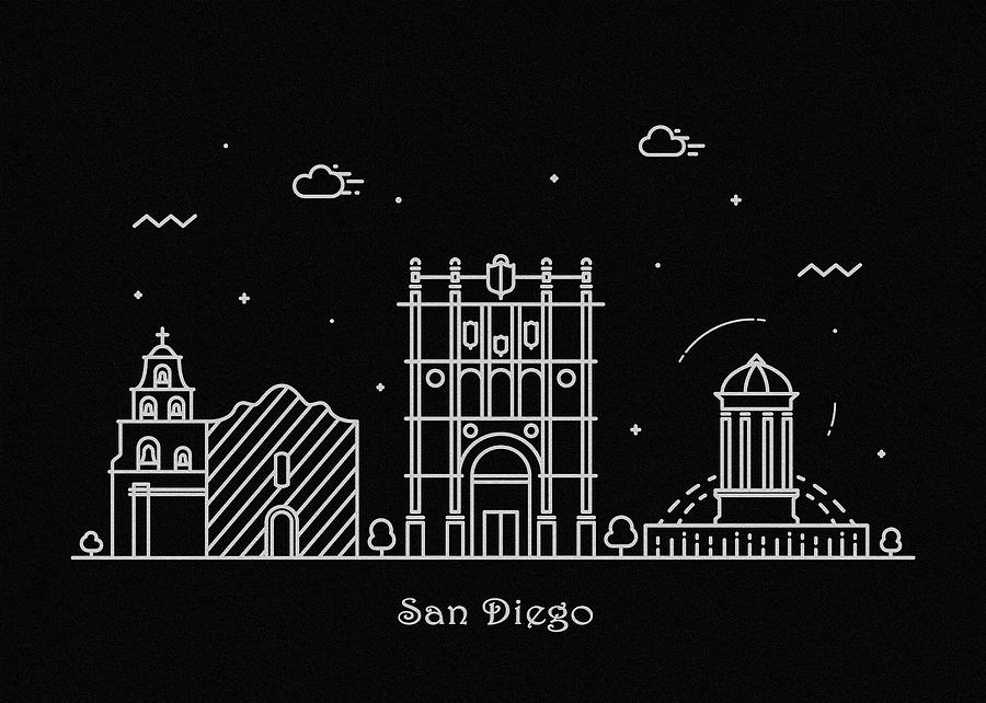 San Diego Skyline Drawing at Explore collection of